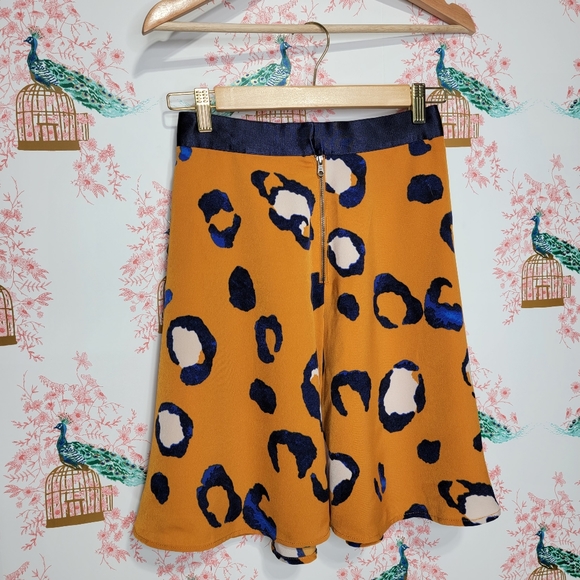 3.1 Phillip Lin Leopard Print Circle Flowy Cute Mini Skirt - Picture 3 of 11